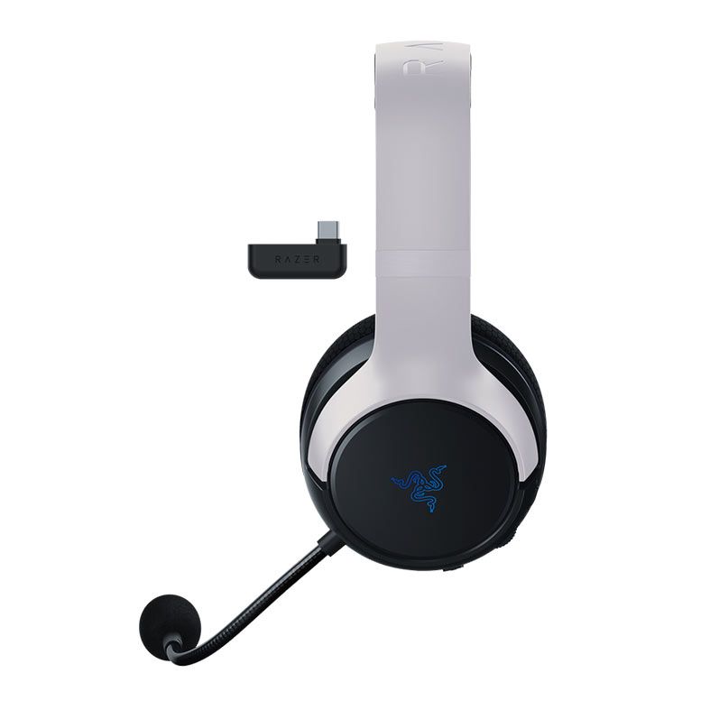 Headset Gamer Razer Kaira, Wireless, PS4/PS5, Drivers 50mm, Branco e Preto, RZ04-03980100-R3U1