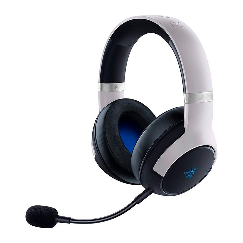 Headset Gamer Razer Kaira PRO, Wireless, Chroma, PS5/PS4/PC/Mobile, Drivers 50mm, Branco e Preto, RZ04-04030100-R3U1