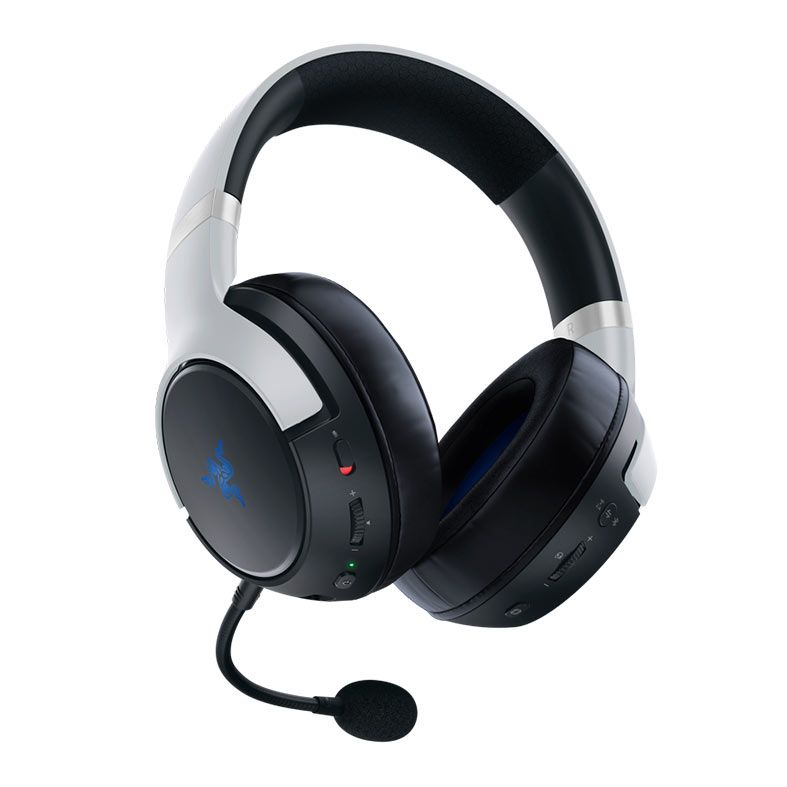 Headset Gamer Razer Kaira PRO, Wireless, Chroma, PS5/PS4/PC/Mobile, Drivers 50mm, Branco e Preto, RZ04-04030100-R3U1