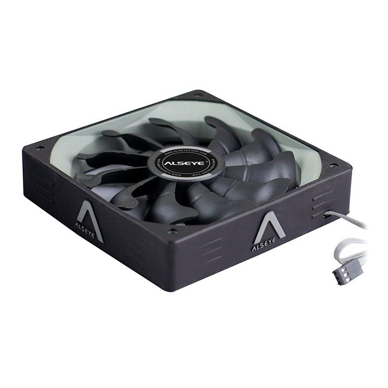 Ventoinha Alseye S-120 Silicone Frame, 120mm, Preto, S-120-B
