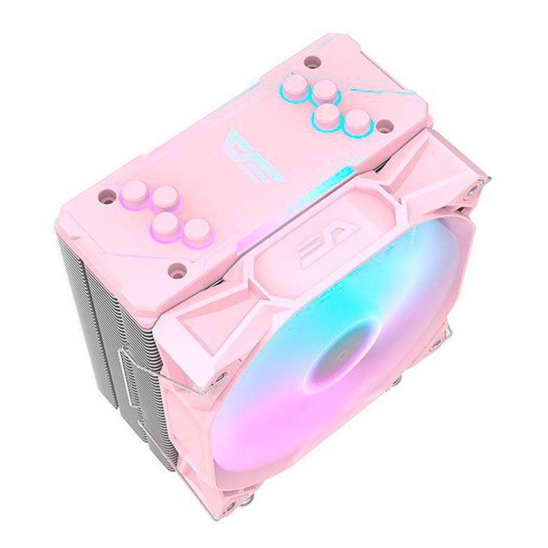 Cooler Para Processador Aigo DarkFlash Ellsworth S11 PRO, ARGB, 120mm, Rosa, S11-PRO-PK