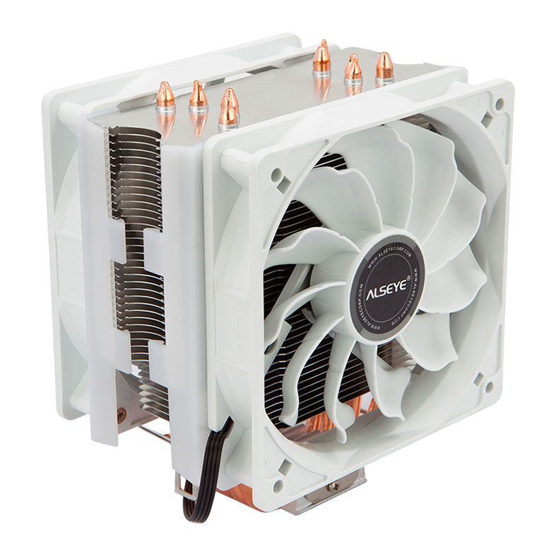 Cooler para Processador Alseye S120D, 120mm, Branco, S120D-W