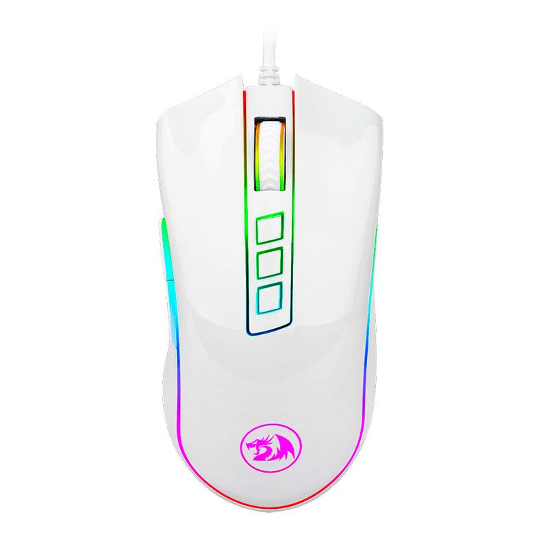 Combo Gamer Redragon S125W, Teclado Mecanico, Mouse 12400DPI, Headset, RGB, Branco, S125W