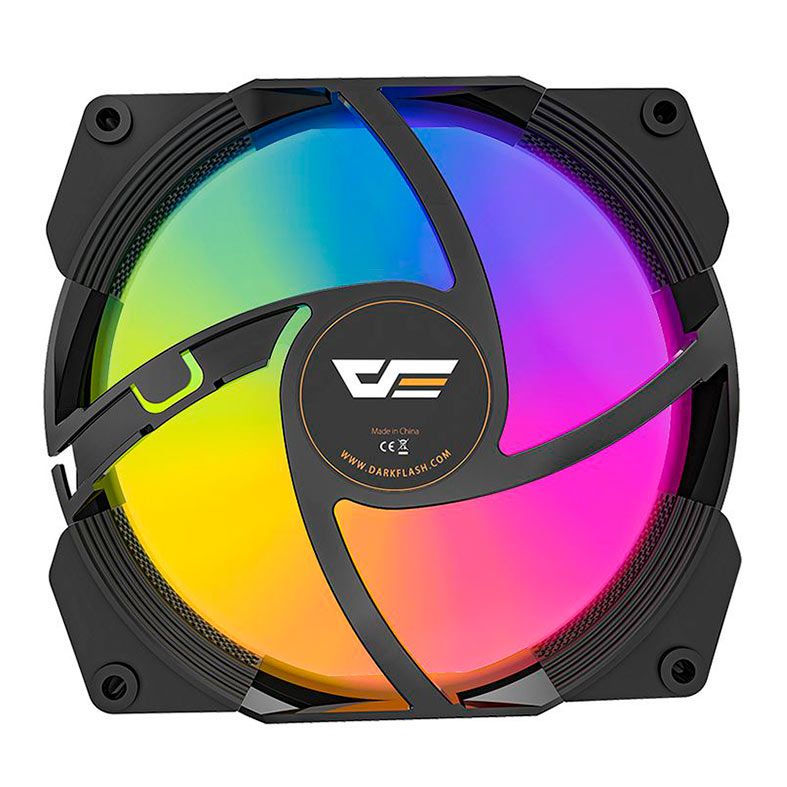 Ventoinha Aigo Darkflash S202, 120mm, A-RGB, Preto, S202-BLACK