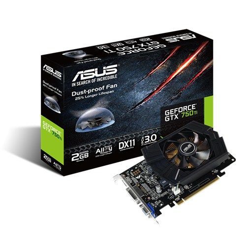 Placa de Video Asus GeForce GTX 750 Ti 2GB GDDR5 128-bit, GTX750TI-PH-2GD5