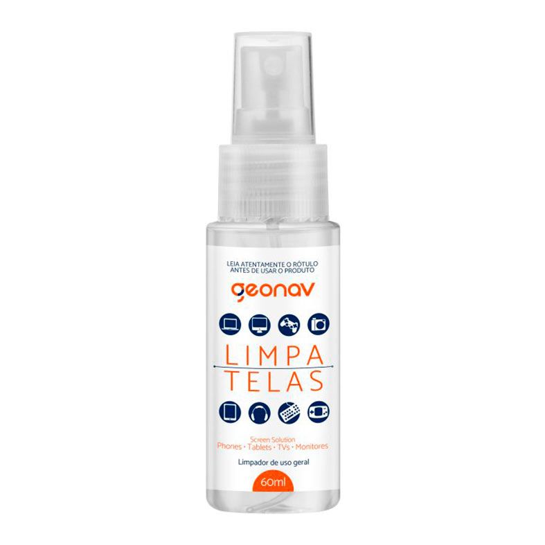 Kit Limpa de Telas Geonav Screen Solution, 60ml, Toalha Microfibra, SC60ML