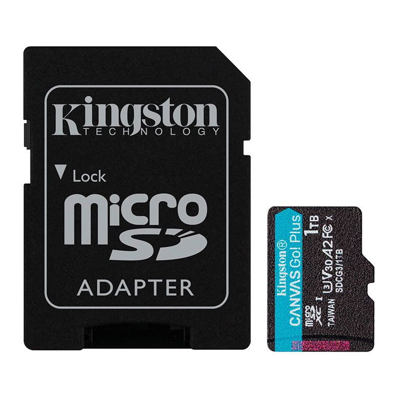 Cartao de Memoria Kingston V30 Canvas Go Plus, 1TB, MicroSDCX, UHS-III, SDCG3-1TB