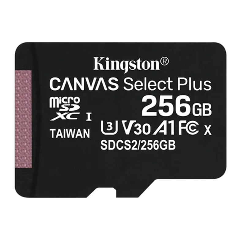 Cartao de Memoria Kingston Canvas Select Plus, 256GB, MicroSDXC A1 + Adaptador, SDCS2-256GB
