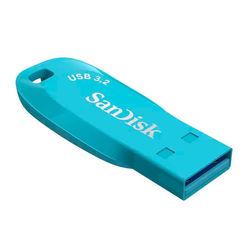 Pen Drive Sandisk Ultra Shift, 64GB, USB 3.2, Azul, SDCZ410-064G-G46BB