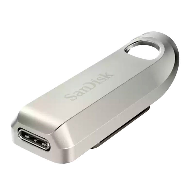 Pen Drive Sandisk Ultra Luxe, 64GB, Type-C, Prata, SDCZ75-064G-G46