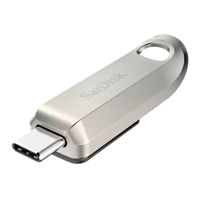 Pen Drive Sandisk Ultra Luxe, 64GB, Type-C, Prata, SDCZ75-064G-G46