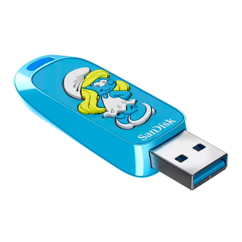 Pen Drive Sandisk Smurfs, 256GB, USB 3.2, SDCZIS-256G-G46