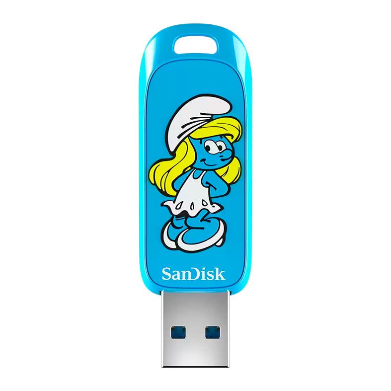 Pen Drive Sandisk Smurfs, 256GB, USB 3.2, SDCZIS-256G-G46