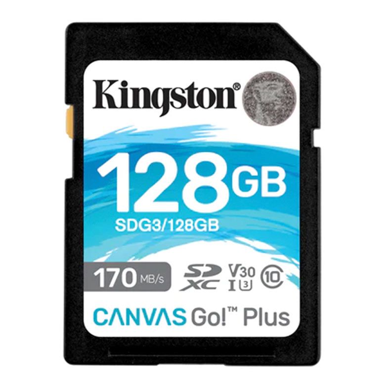 Cartao de Memoria Kingston Canvas Go Plus, 128GB, SDG3-128GB
