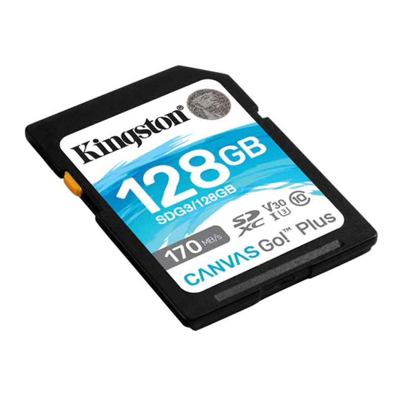 Cartao de Memoria Kingston Canvas Go Plus, 128GB, SDG3-128GB