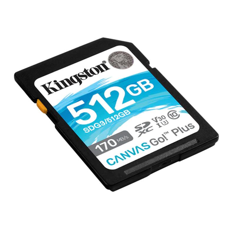 Cartao de Memoria Kingston Canvas Go Plus, 512GB, SDXC, SDG3-512GB