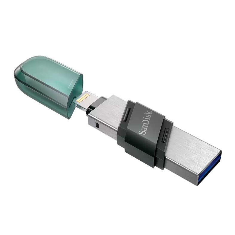 Pen Drive Sandisk iXpand Flip, 128GB, Conectores Lightning E USB 3.1, SDIX90N-128G-GN