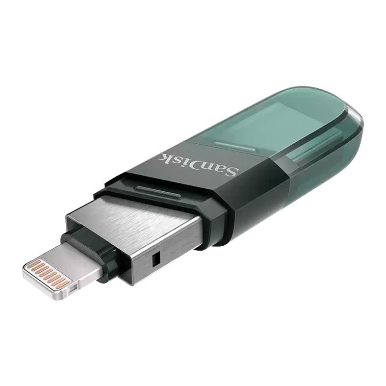 Pen Drive Sandisk iXpand Flip, 128GB, Conectores Lightning E USB 3.1, SDIX90N-128G-GN