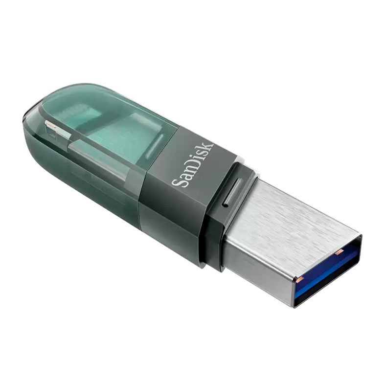 Pen Drive Sandisk iXpand Flip, 128GB, Conectores Lightning E USB 3.1, SDIX90N-128G-GN