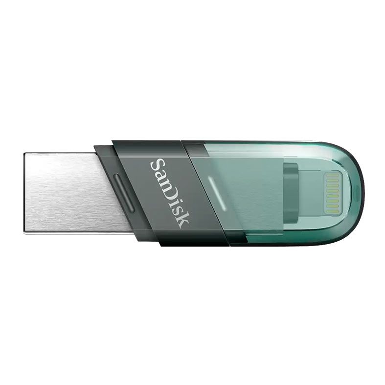 Pen Drive Sandisk iXpand Flip, 128GB, Conectores Lightning E USB 3.1, SDIX90N-128G-GN