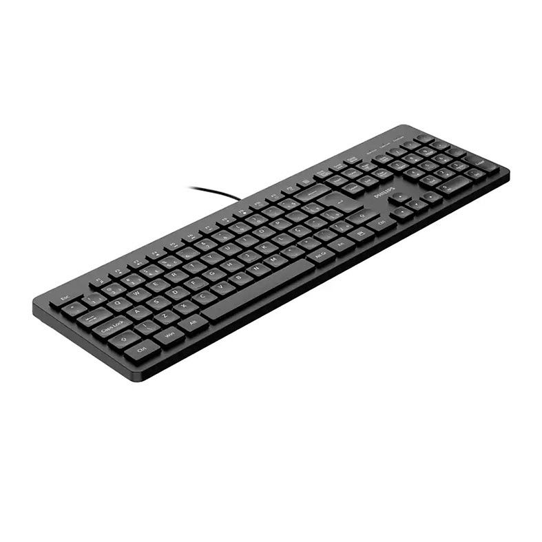 Teclado Philips SPK6208, ABNT2, Preto, SPK6208