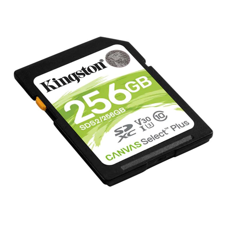 Cartao de Memoria Kingston Canvas Select Plus, 256GB, SDXC A1, SDS2-256GB