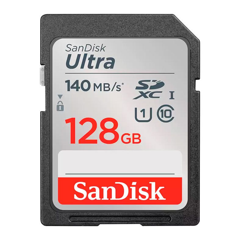 Cartao de Memoria Sandisk Ultra, 128GB, SDXC, SDSDUNB-128G-GN6IN