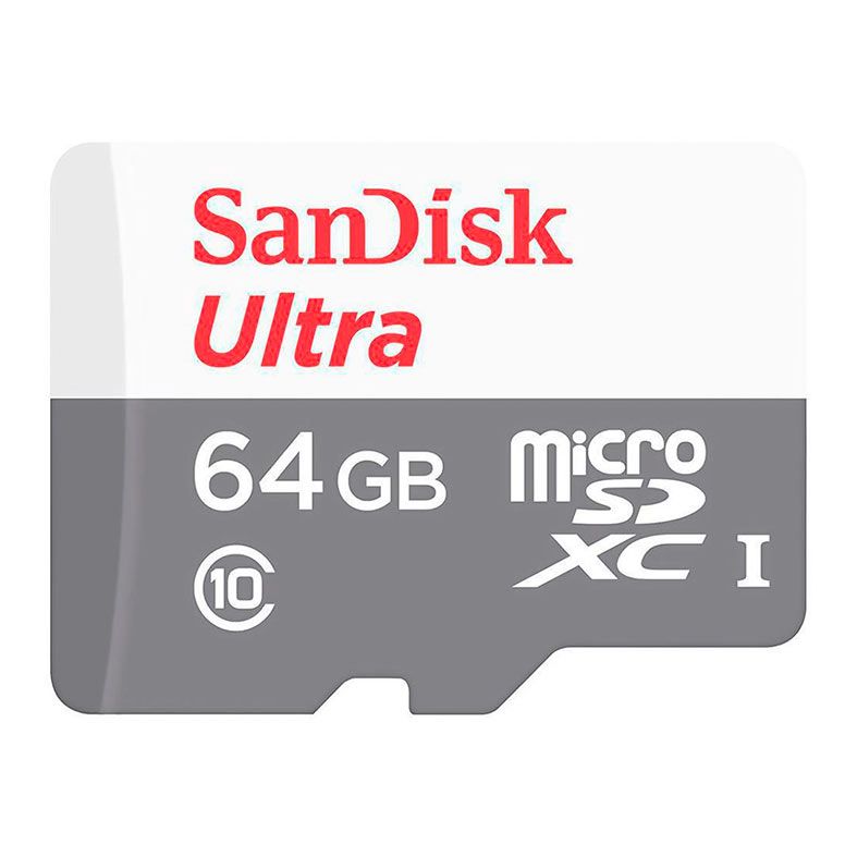 Cartao de Memoria Sandisk Ultra, 64GB, Classe 10 Micro SDXC + Adaptador, SDSQUNR-064G-GN3MA