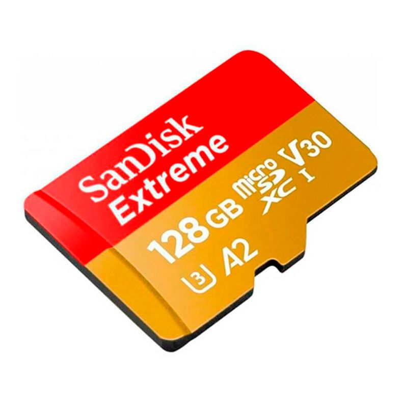 Cartao de Memoria Sandisk Extreme, 128GB, Micro SDXC + Adaptador, SDSQXAA-128G-GN6AA