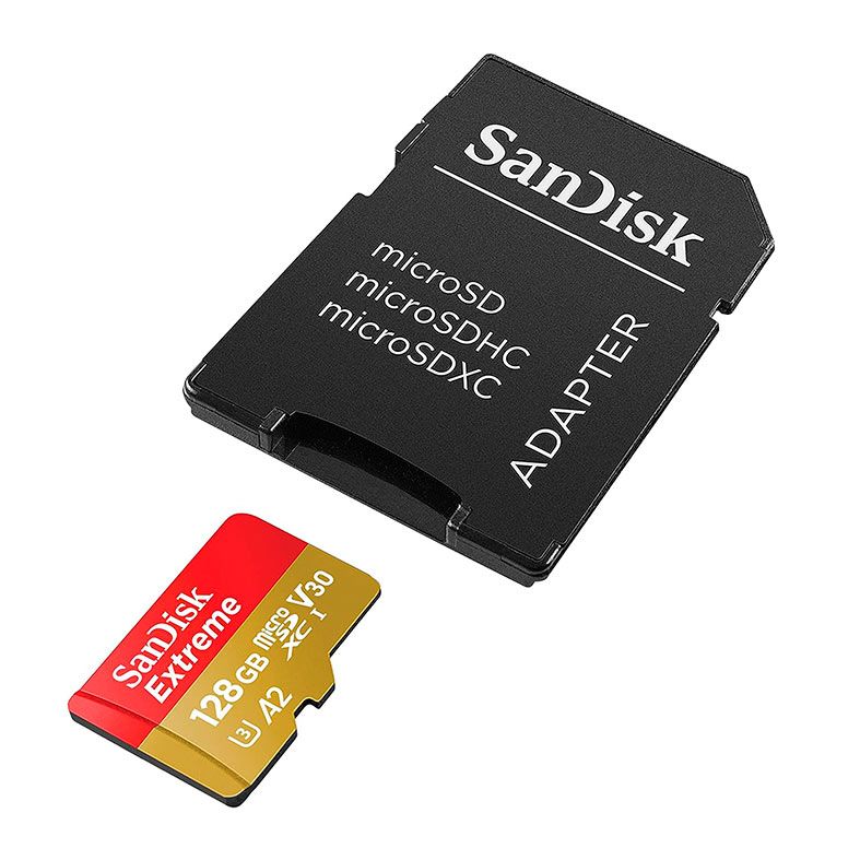 Cartao de Memoria Sandisk Extreme, 128GB, Micro SDXC, Com Adaptador, SDSQXAA-128G-GN6MA