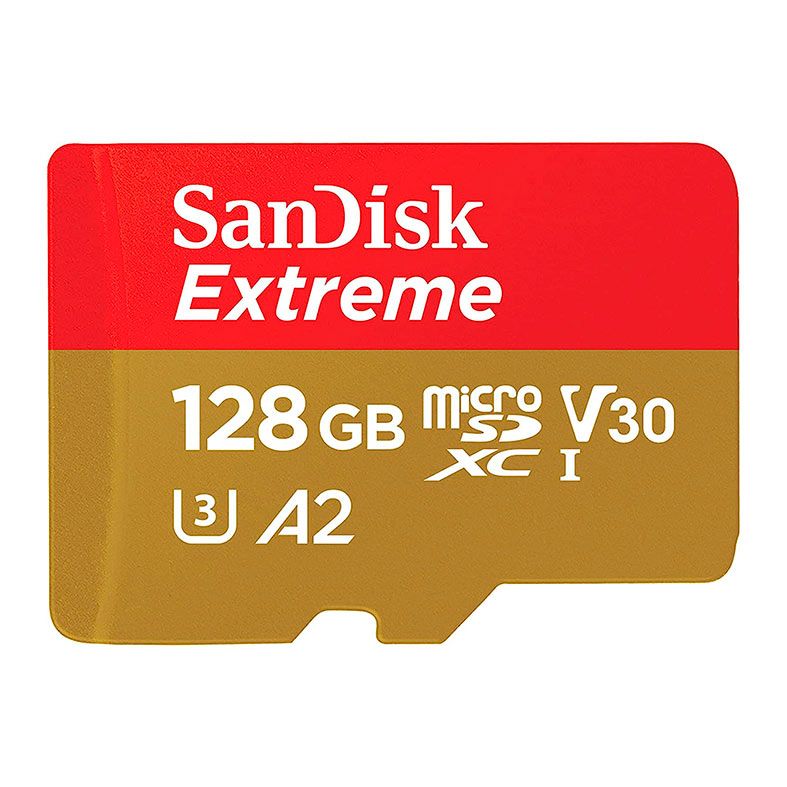 Cartao de Memoria Sandisk Extreme, 128GB, Micro SDXC, Com Adaptador, SDSQXAA-128G-GN6MA