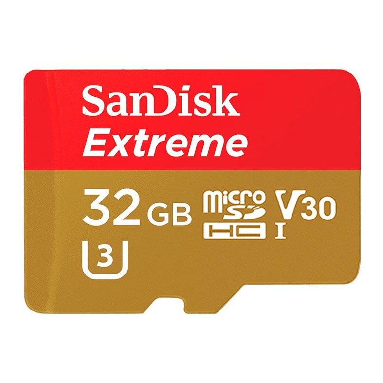Cartao de Memoria SanDisk Extreme 32GB MicroSDHC A2 + Adaptador, SDSQXAF-032G-GN6AA