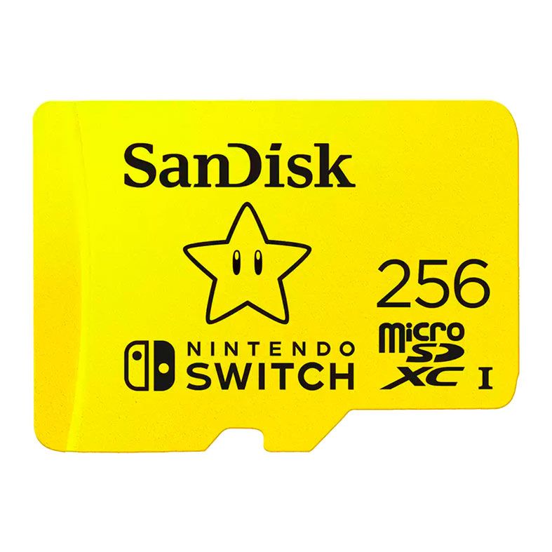 Cartao de Memoria Sandisk, 256GB, MicroSDXC Para Nintendo Switch, SDSQXAO-256G-GNCZN
