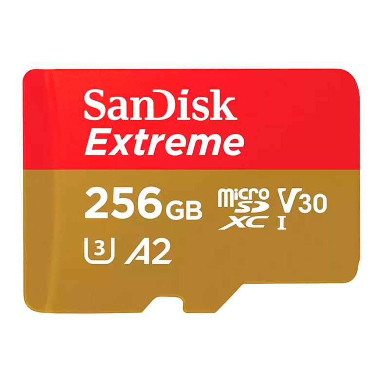 Cartao de Memoria Sandisk Extreme, 256GB, Micro SDXC UHS-I, Com