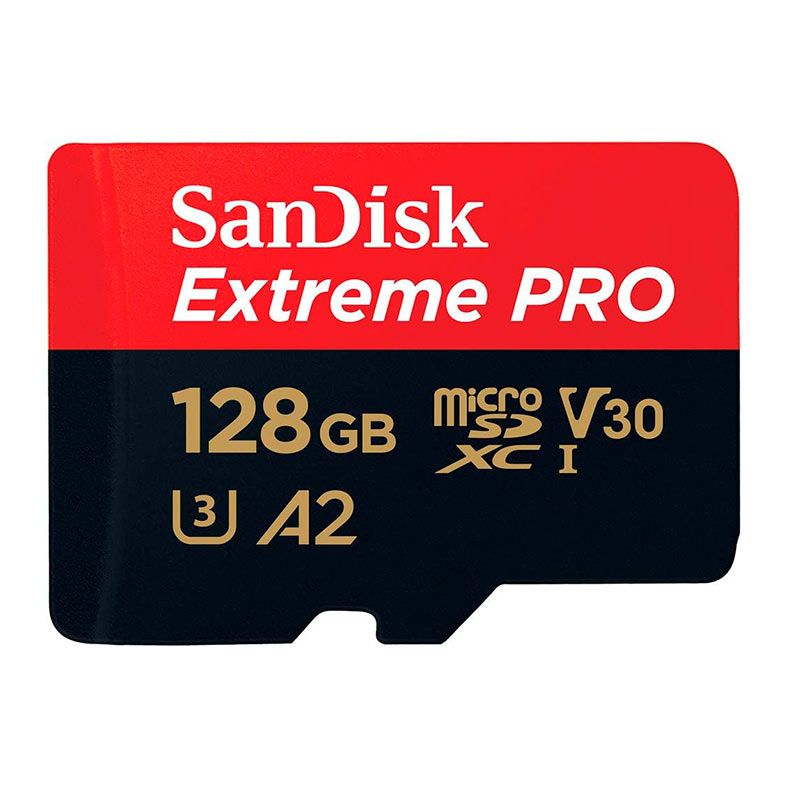 Cartao de Memoria Sandisk Extreme Pro, 128GB, MicroSDXC UHS-I, Com Adaptador, SDSQXCD-128G-GN6MA