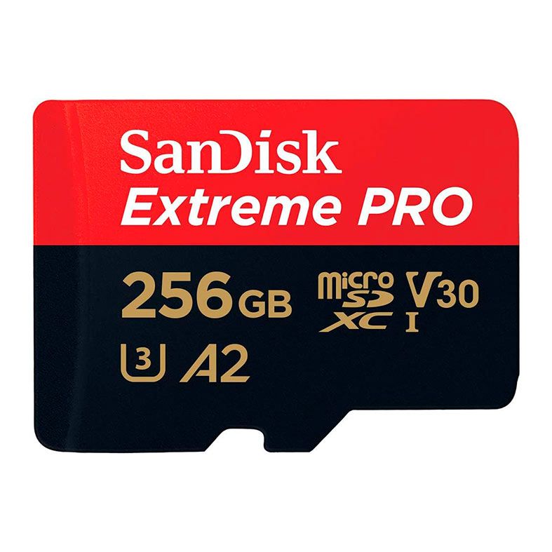 Cartao de Memoria Sandisk Extreme Pro, 256GB, MicroSDXC UHS-I, Com Adaptador, SDSQXCD-256G-GN6MA