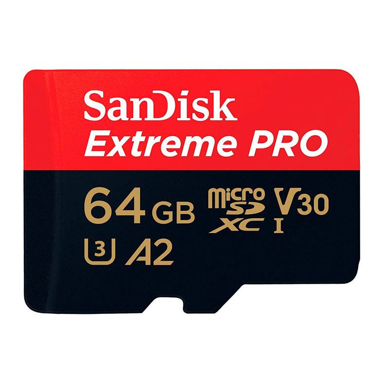 Cartao de Memoria Sandisk Extreme Pro, 64GB, MicroSDXC UHS-I, Com Adaptador, SDSQXCU-064G-GN6MA
