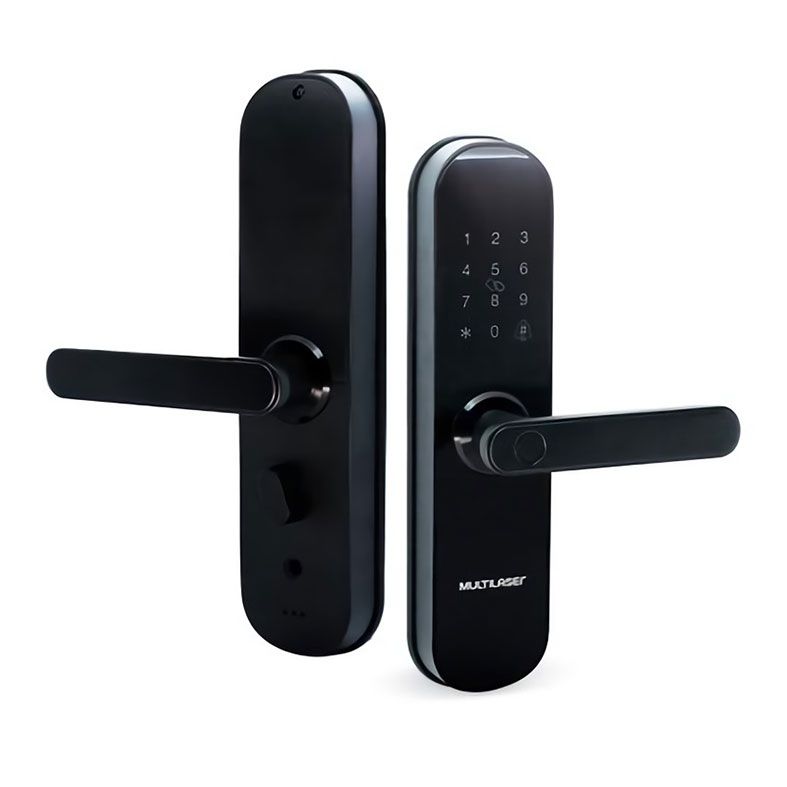 Fechadura Biometrica Com Senha Inteligente, Multi, Liv, Preto, SE233