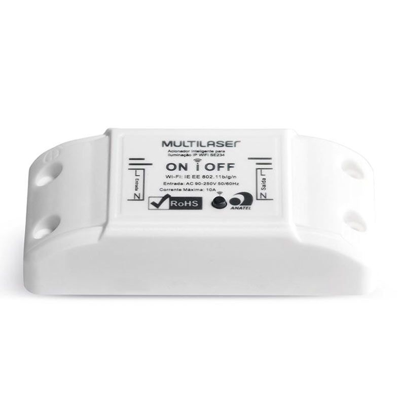 Interruptor de Iluminacao Wi-Fi Multi Liv, Branco, SE234