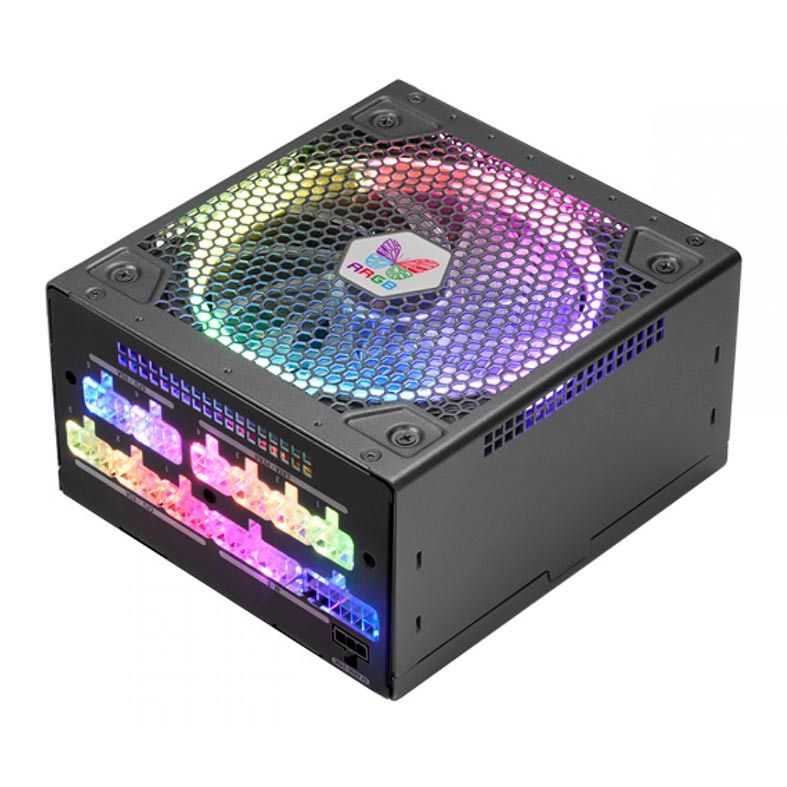 Fonte Gamer Super Flower 650W Leadex III ARGB Gold 80 Plus, SF-650F14RG(BK)