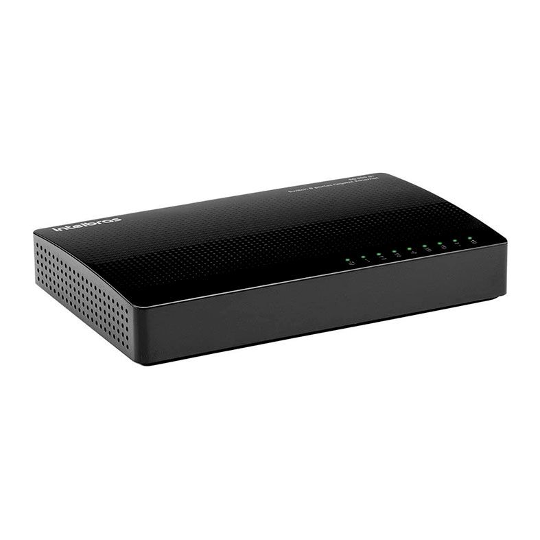 Switch Intelbras SG 800 Q+ Gigabit Ethernet, 8 Portas, 10/100/1000 Mbps, Preto, SG-800-Q