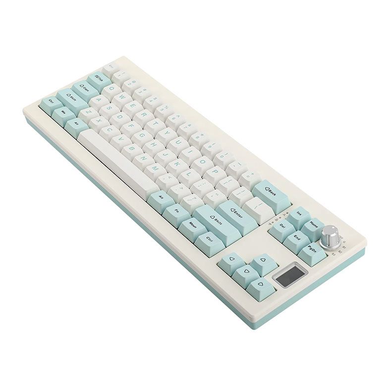 Teclado Mecanico Epomaker Shadow X, ARGB, Switch Wisteria, White Blue, SHADOWX-WB-WS