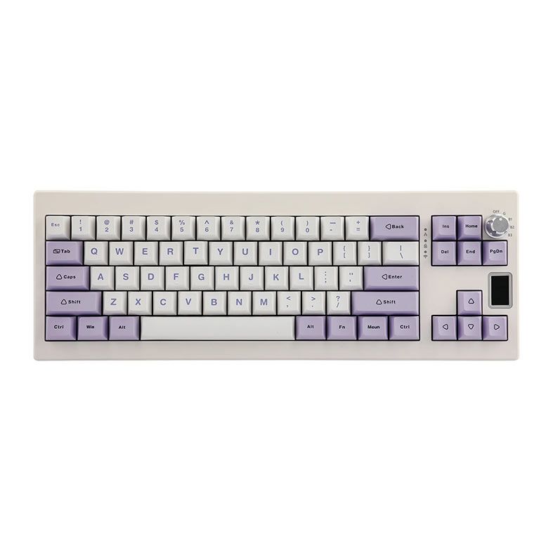 Teclado Mecanico Epomaker Shadow X, ARGB, Switch Wisteria, White Purple, SHADOWX-WP-WS