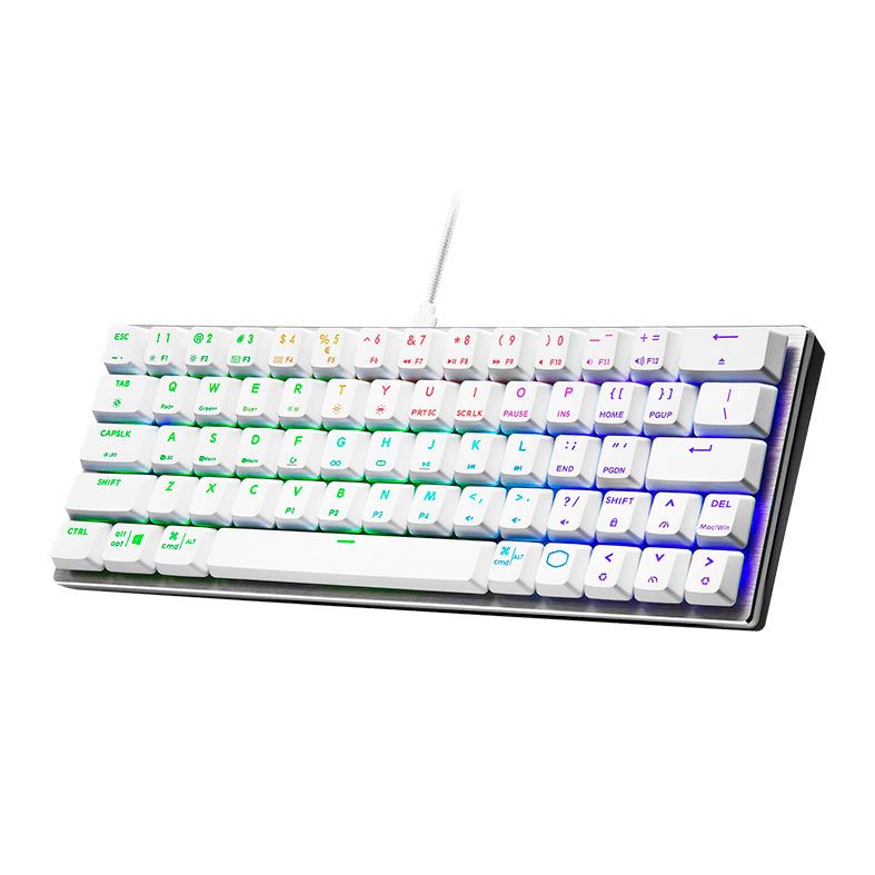 Teclado Mecanico Gamer Cooler Master SK620, RGB, Switch Marrom, Branco, SK-620-SKTM1-US