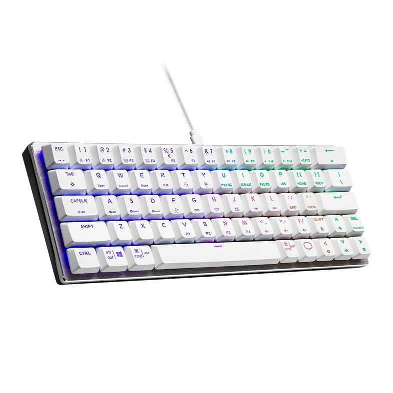 Teclado Mecanico Gamer Cooler Master SK620, RGB, Switch Marrom, Branco, SK-620-SKTM1-US
