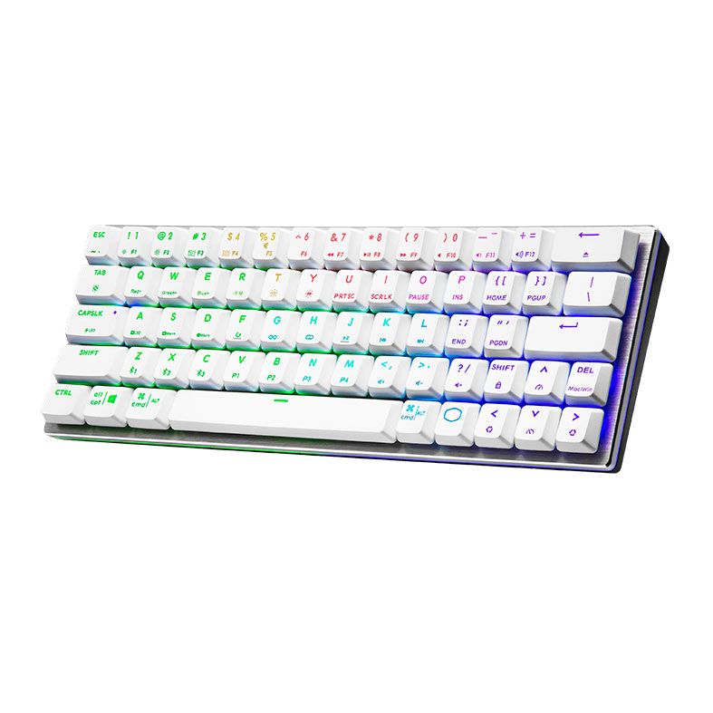 Teclado Mecanico Gamer Cooler Master SK622, RGB, Wireless, Switch Vermelho, Prata e Branco, SK-622-SKTR1-US