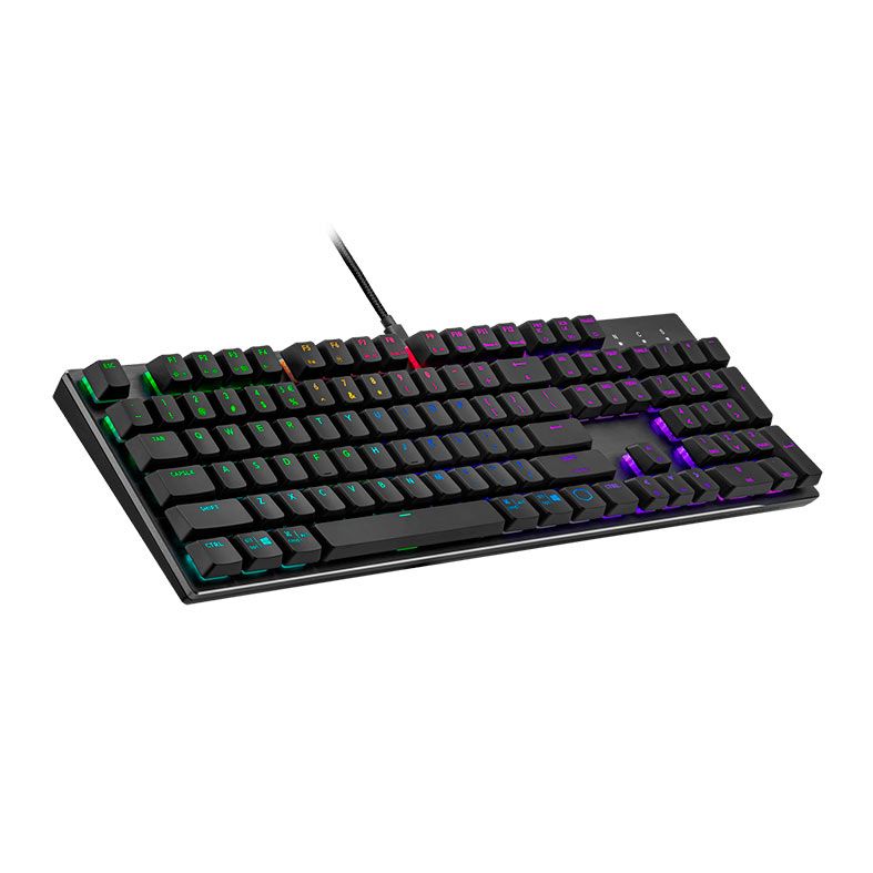 Teclado Mecanico Gamer Cooler Master SK652, RGB, Switch Vermelho, Preto, SK-652-GKTR1-US