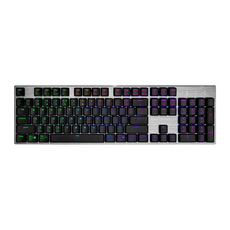 Teclado Gamer Cooler Master SK653, Wireless, RGB, Switch Low Profile Vermelho, SK-653-GKTR1-US