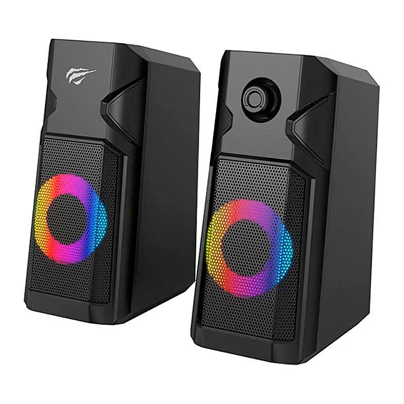 Caixa de Som Havit SK204, RGB, 5W RMS, USB e P2, Preto, SK204