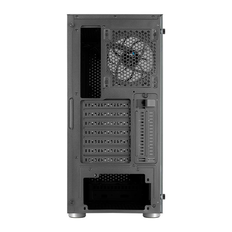 Gabinete Gamer Aerocool Skribble V1, ARGB, Mid-Tower, Lateral de Vidro, Com 3 Fans, Preto, SKRIBBLE-G-BK-V1